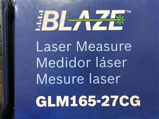 BOSCH GLM165-27CG BLAZE 165 FT. GREEN LASER DISTANCE TAPE MEASURING TOOL - NEW!